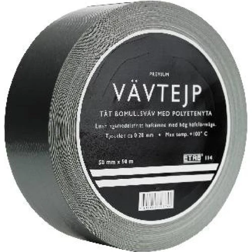 Gaffatape Premium Sølv 50 mm x 10 m