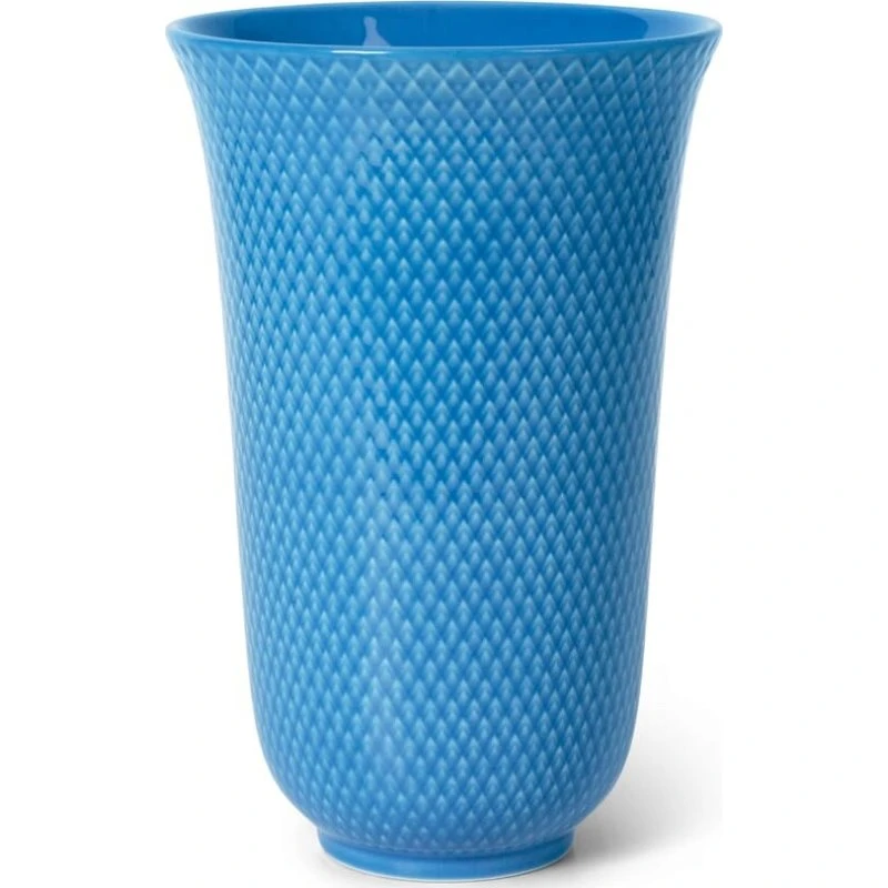 Lyngby Porcelæn Rhombe Color Vase 20 cm - Blå