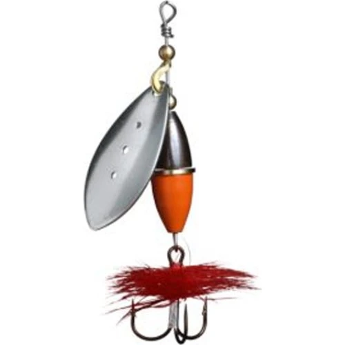 Myran Wipp Spinner Sort/Orange/Sølv 7g