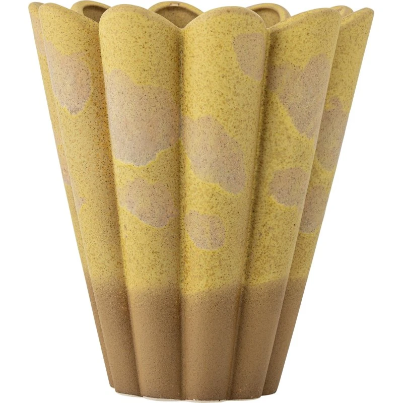 Penn Vase - Gul stentøj 29x25,5 cm