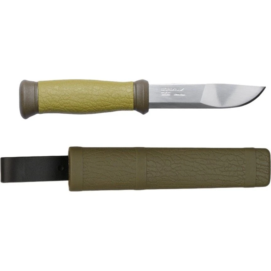 Morakniv Outdoor 2000 - Grøn jagtkniv i rustfrit stål