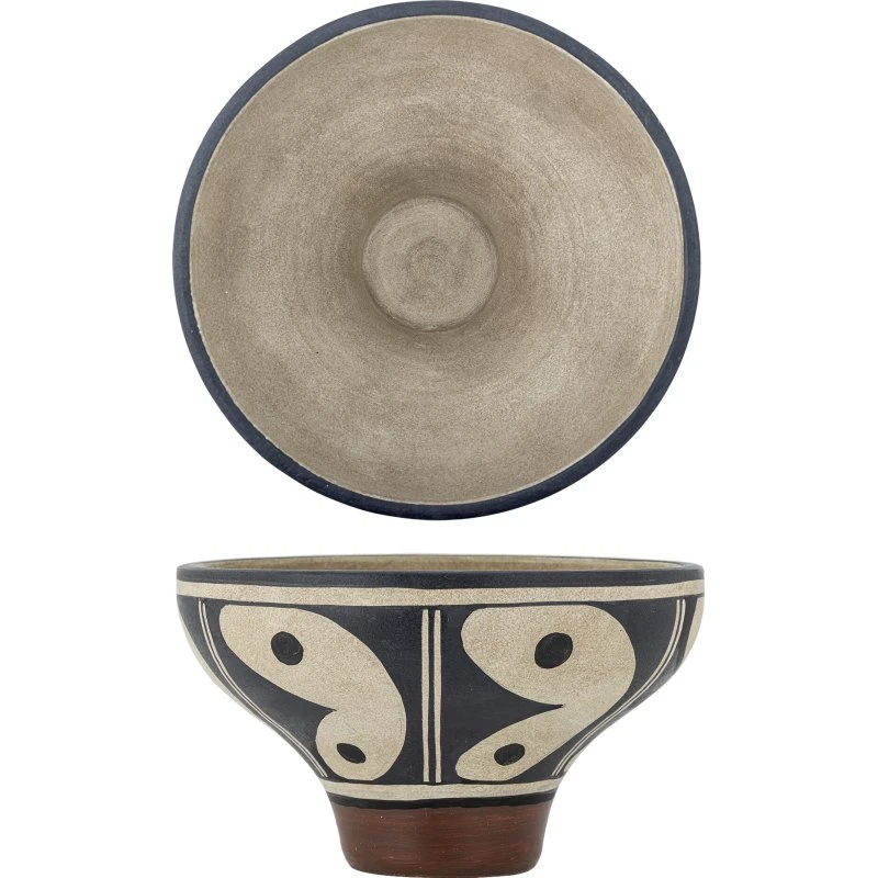 Bloomingville Elfrida Skål – Sort terrakotta