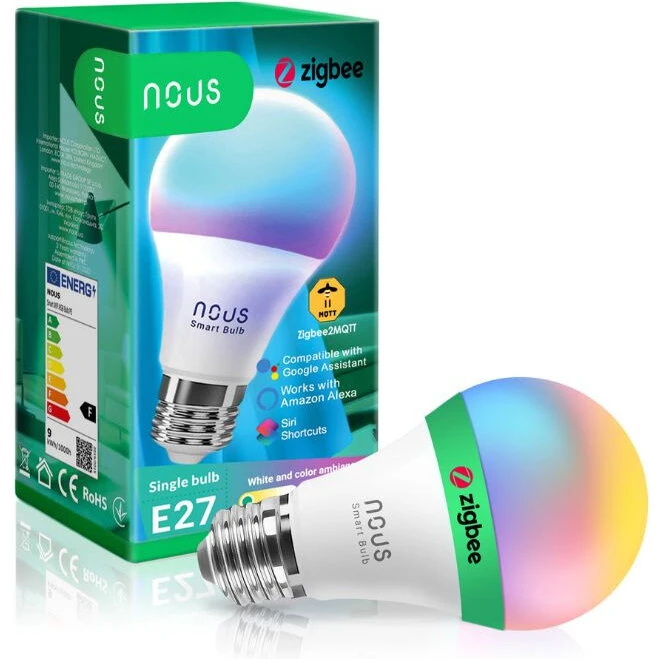 Nous P3Z Tuya Zigbee RGB pære E27