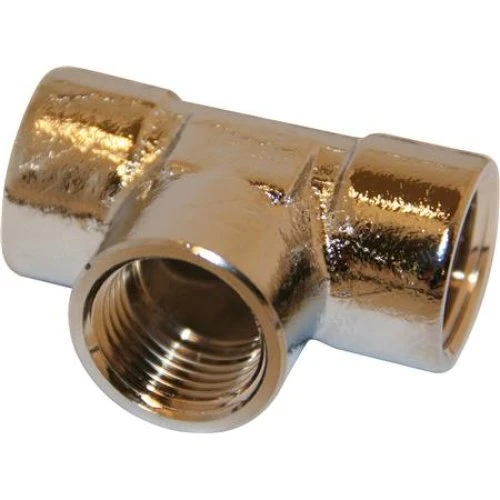 Tee MS Krom 3/4 Messing T-stykke