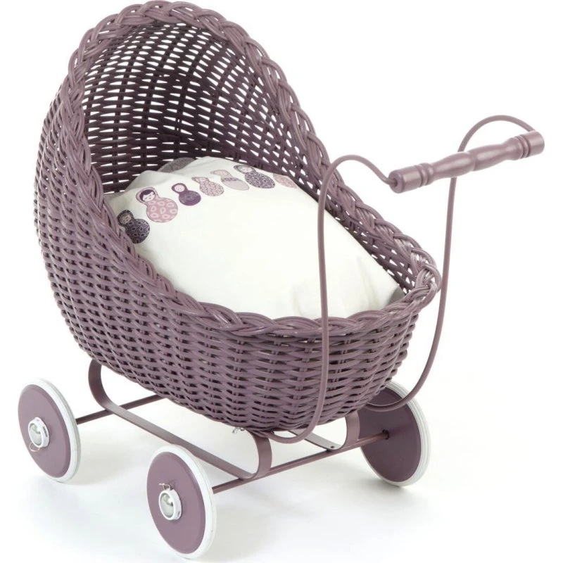 Smallstuff dukkevogn i flet – gammelrosa