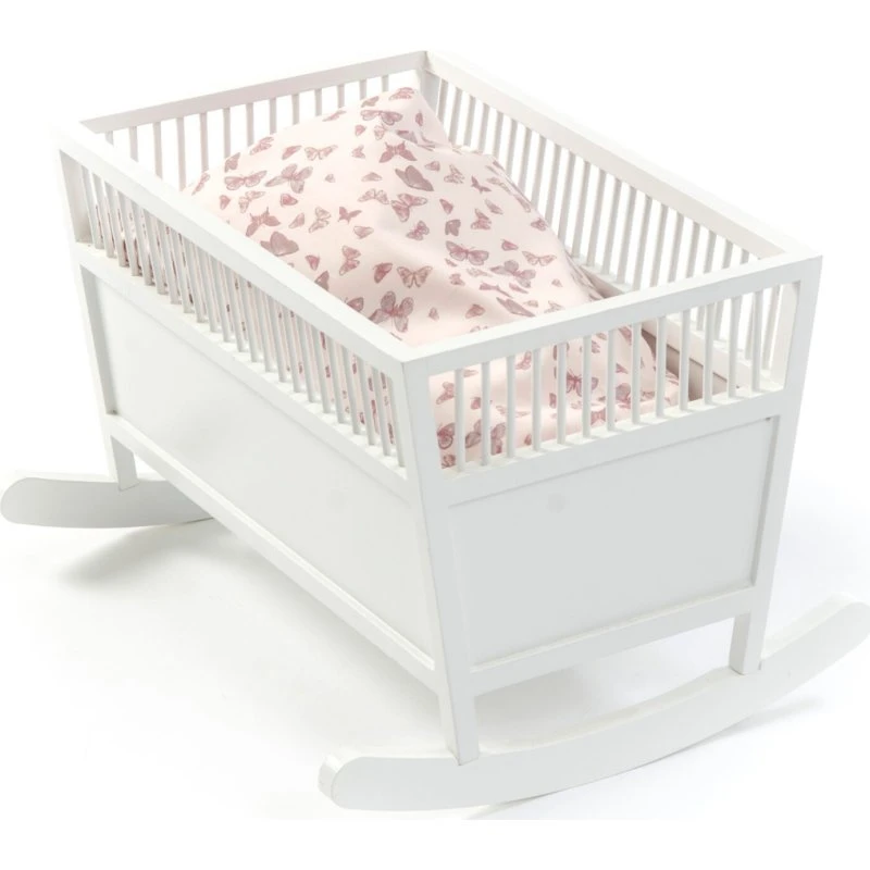 Smallstuff Rosaline Dukkevugge - Hvid