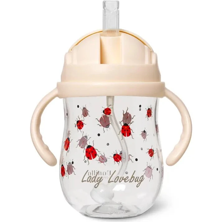 Sugerørskop Tritan 300 ml - Ladybug (spildfri)