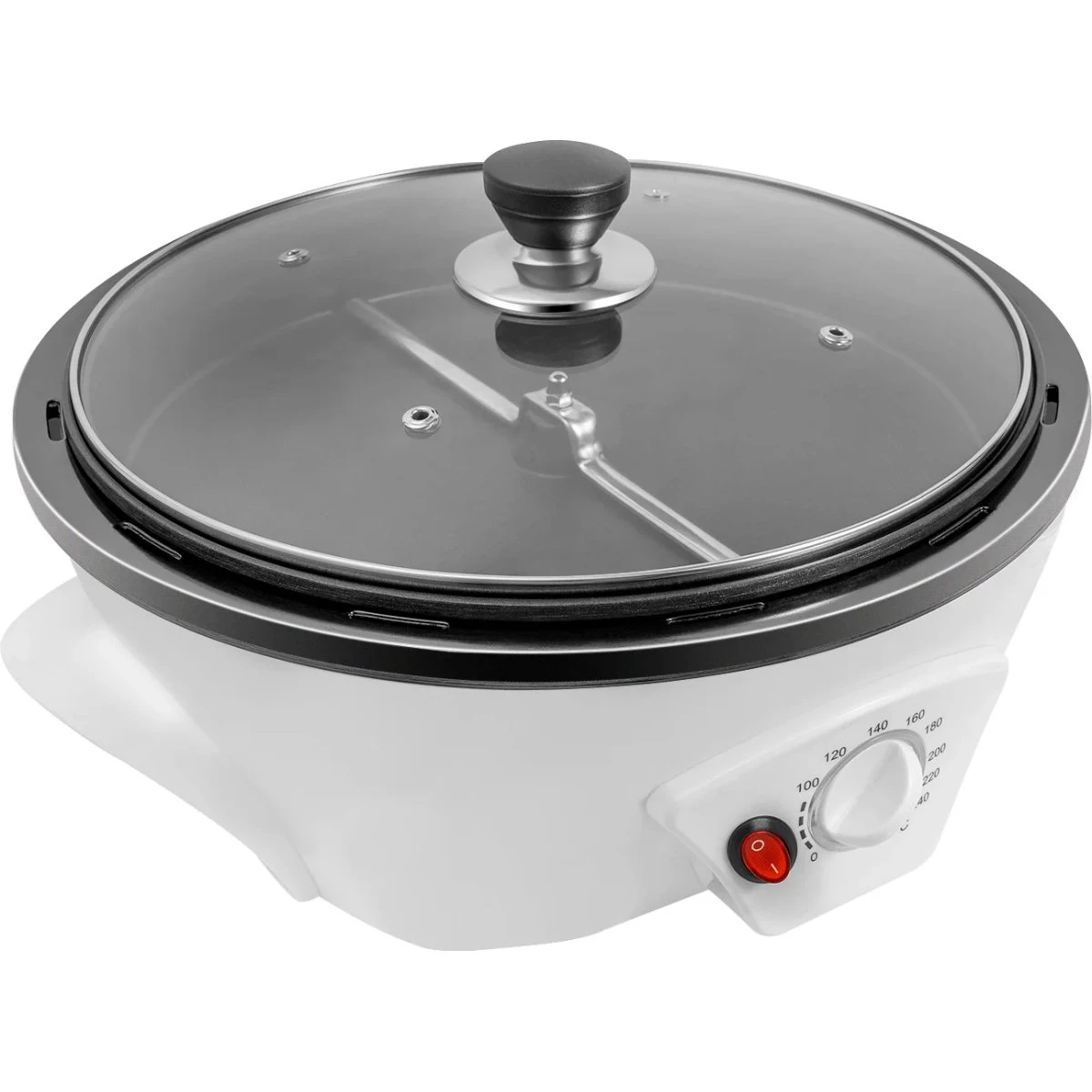 Elektrisk Kaffebønnerister - 1200W - 500g - Hvid