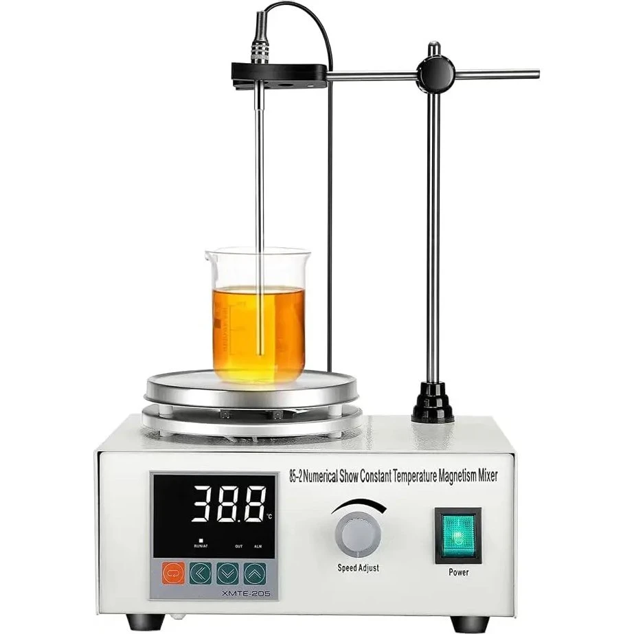 Magnetomrører med varmeplade, 200W, 1000 ml, digital