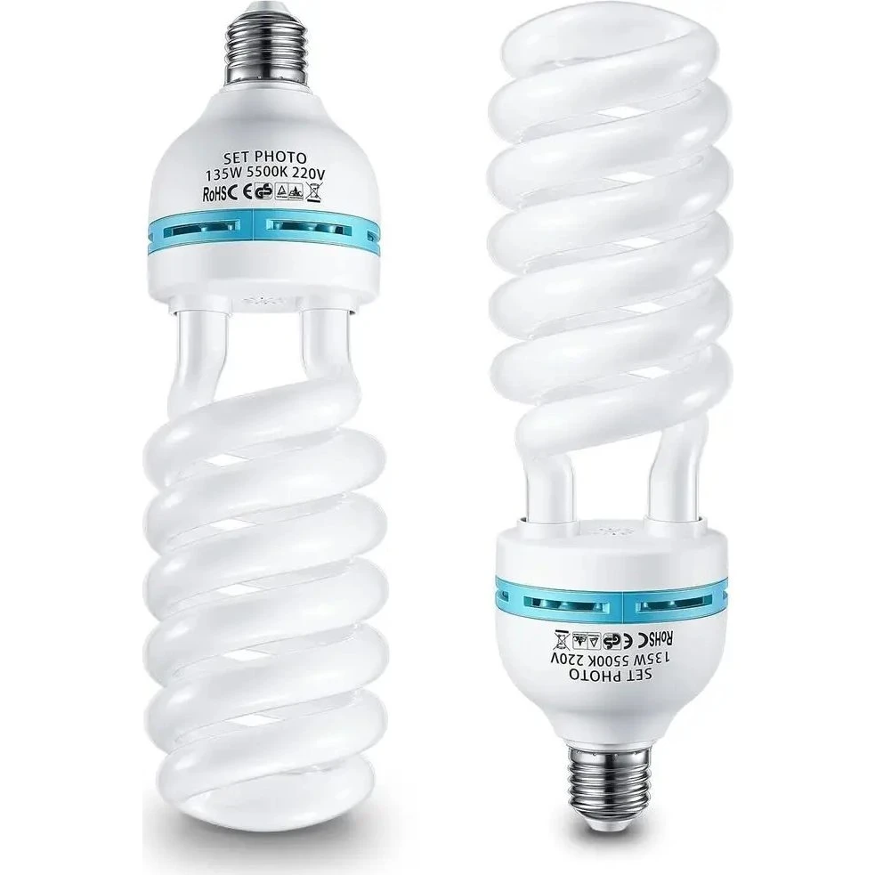 CFL Spiraali E27 Fotolamper - 2 stk. 135W 5500K