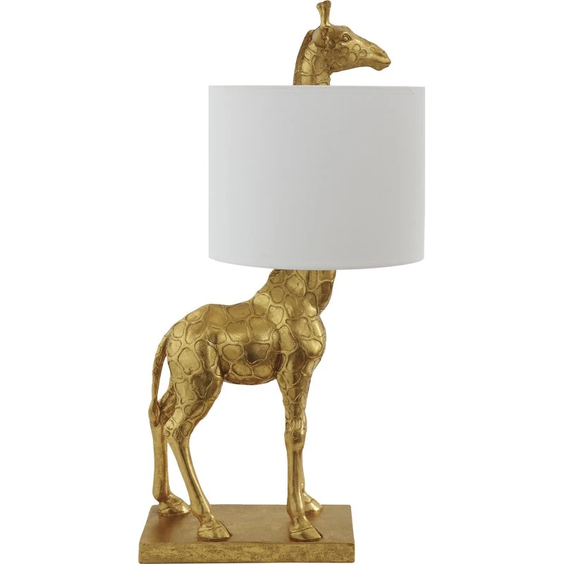 Silas giraflampe gulv-/bordlampe 70 cm - guld