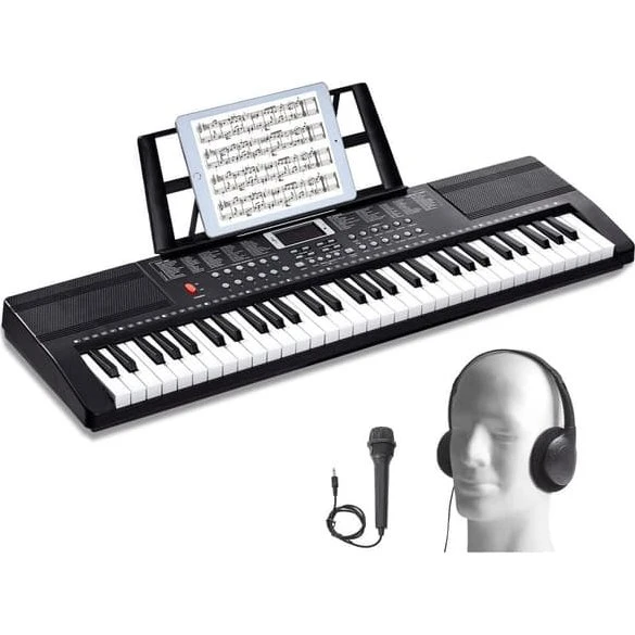 Elektrisk 61-tangenters digitalt keyboard med 200 toner