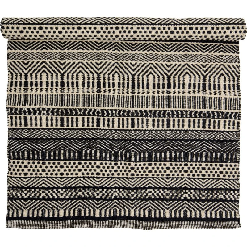 Bloomingville Joob Uldtæppe - Sort 120x180 cm