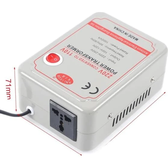 Spændingsomformer Transformer 220V til 110V - 1000W