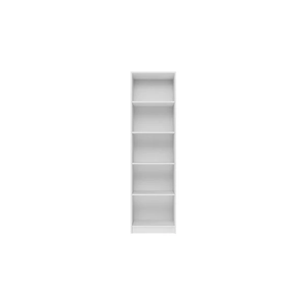 Klassisk hvid hylde R50 - Robust bogreol, 182x50x30 cm