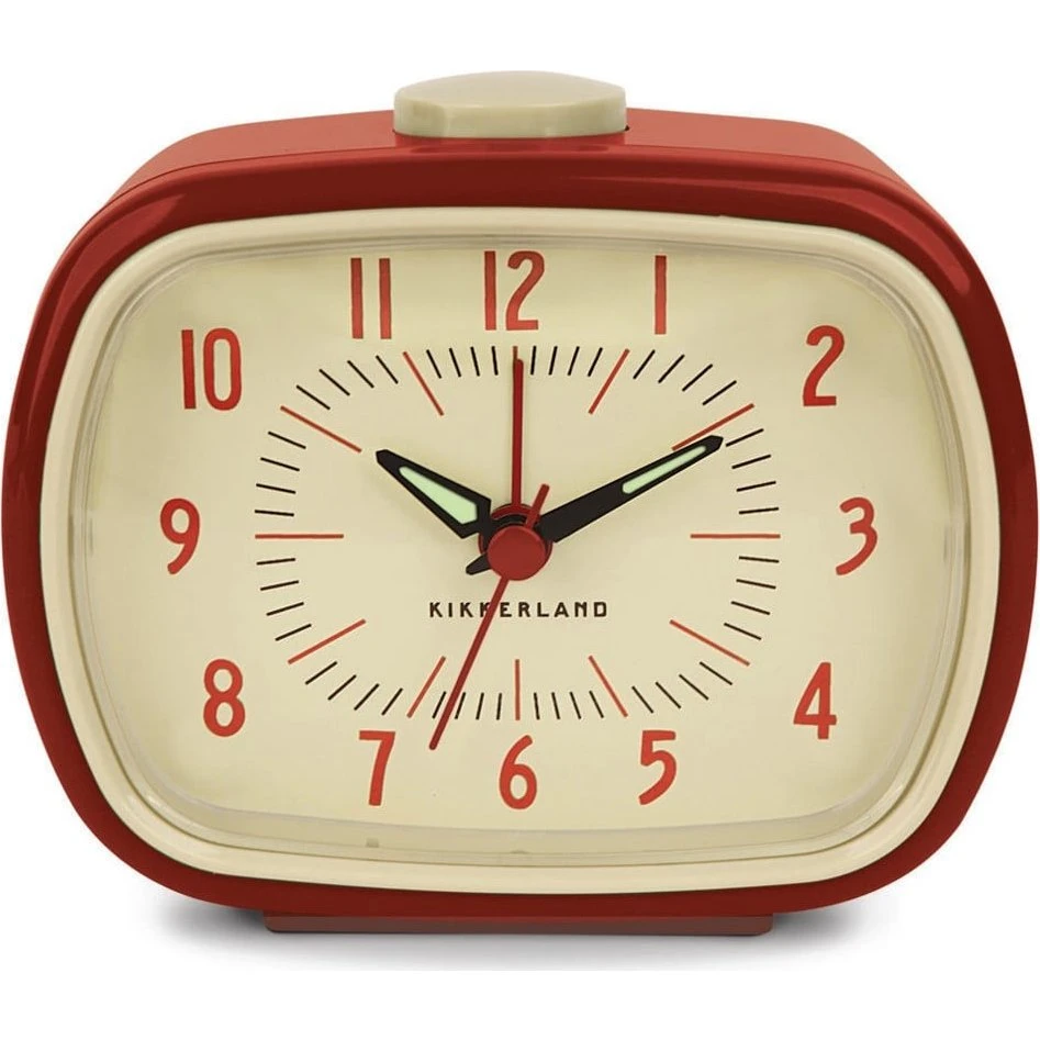 Kikkerland Retro Alarm Clock Vækkeur - Rød