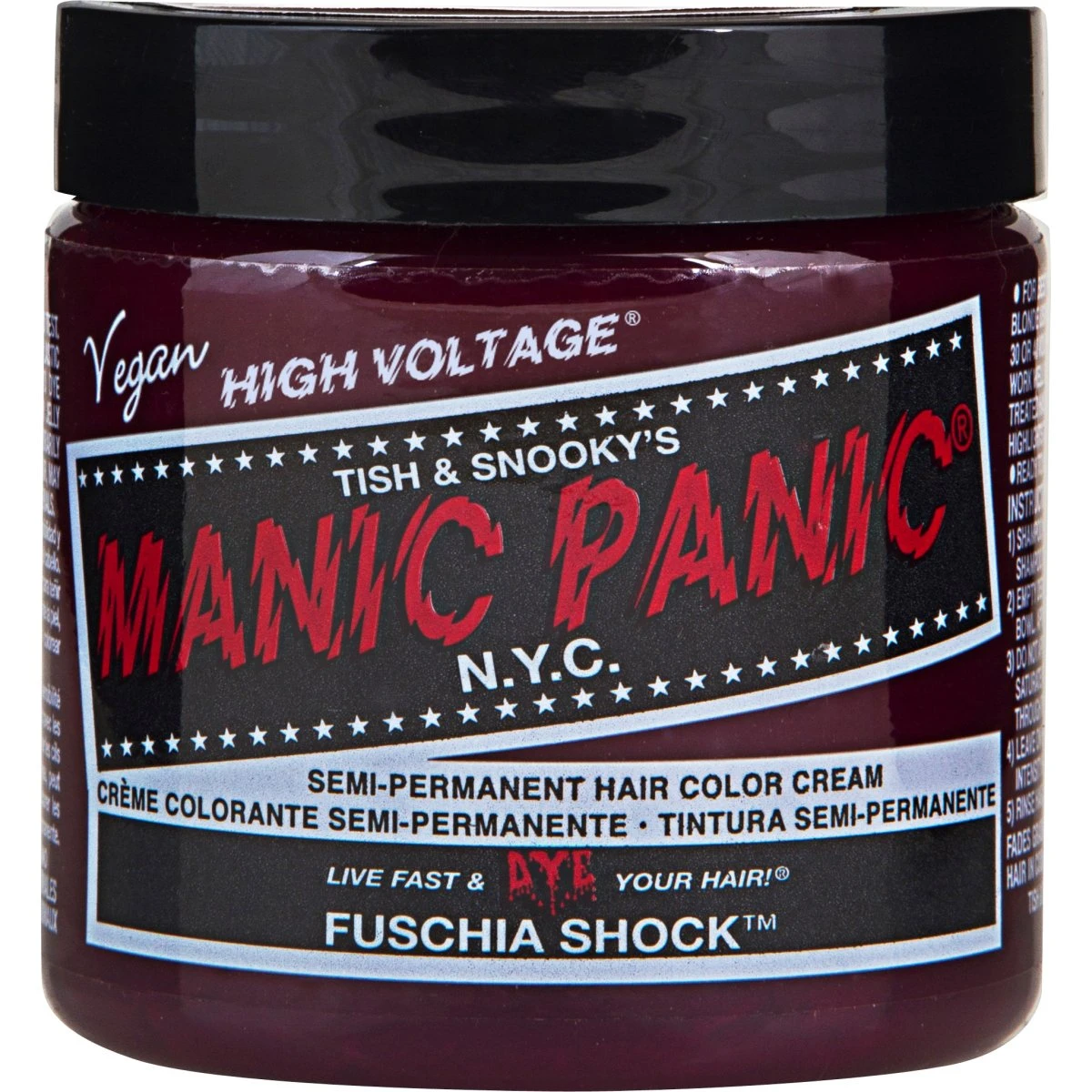 Manic Panic Semi-Permanent Hair Color Cream Fuschia Shock