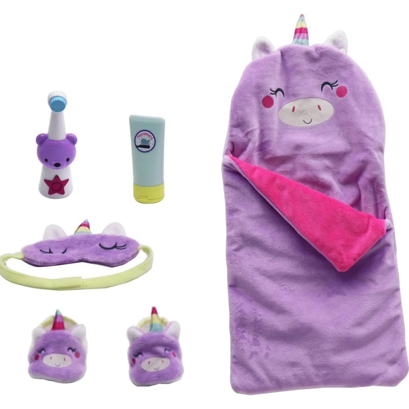 Happy Friend Dream Time sæt – Dukketilbehør i enhjørningedesign