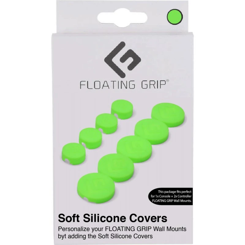 Floating Grip silikone covers til PS5 vægbeslag – grøn