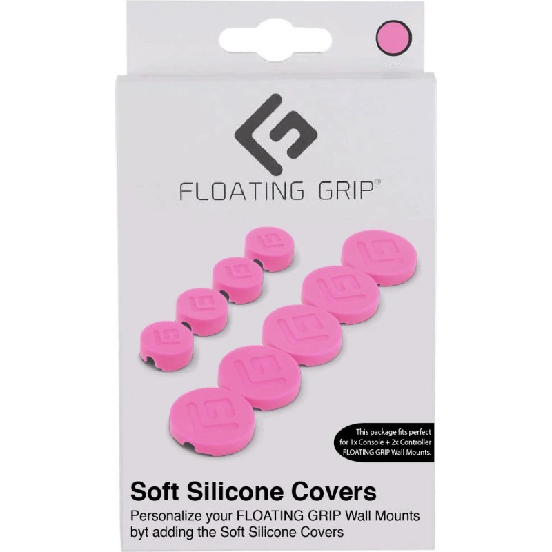 Floating Grip Silikone Covers til Vægbeslag - Pink
