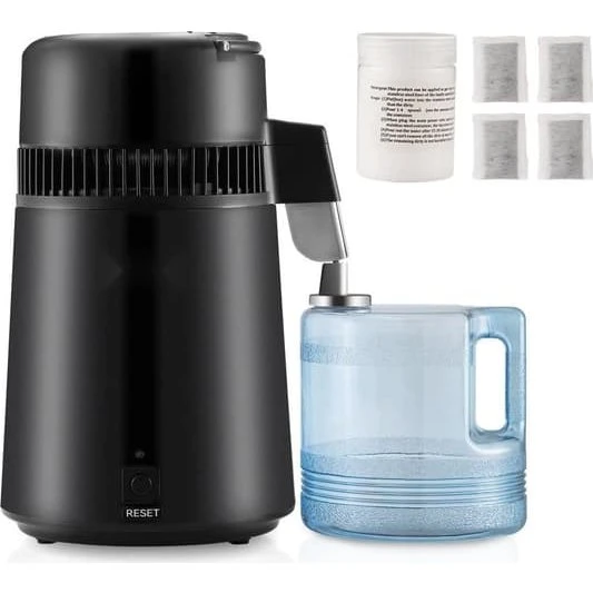 4L Vanddestillator – Rustfrit Stål, 750W, Bordmodel