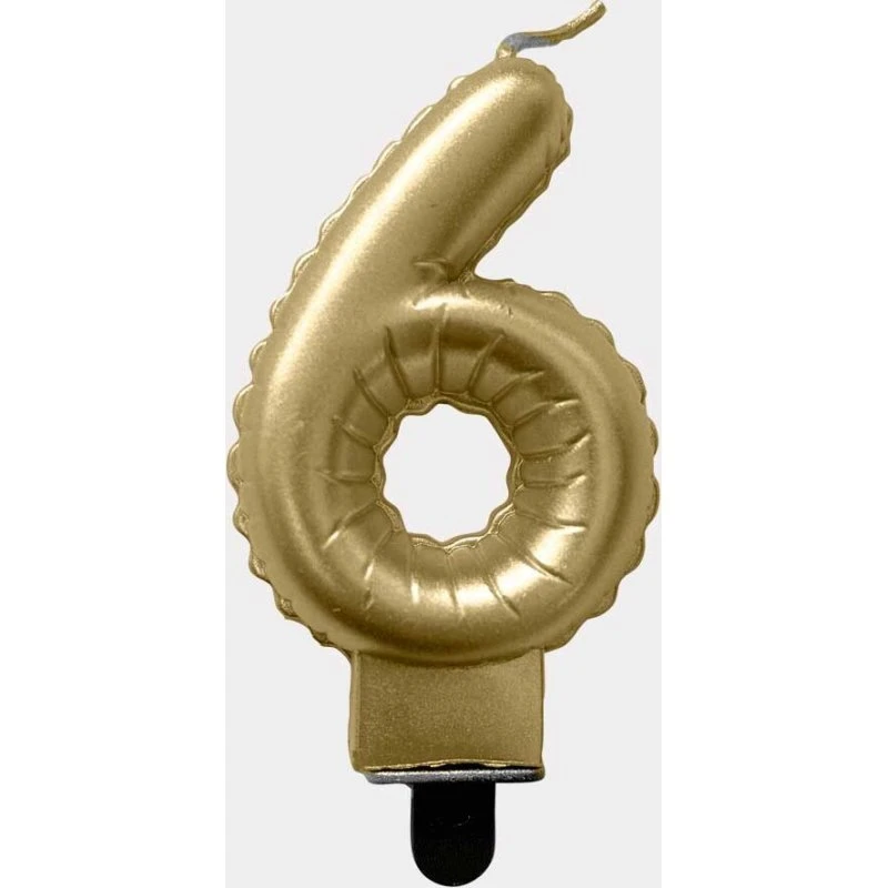 Tallys 6 kagepynt 7,5 cm – guld