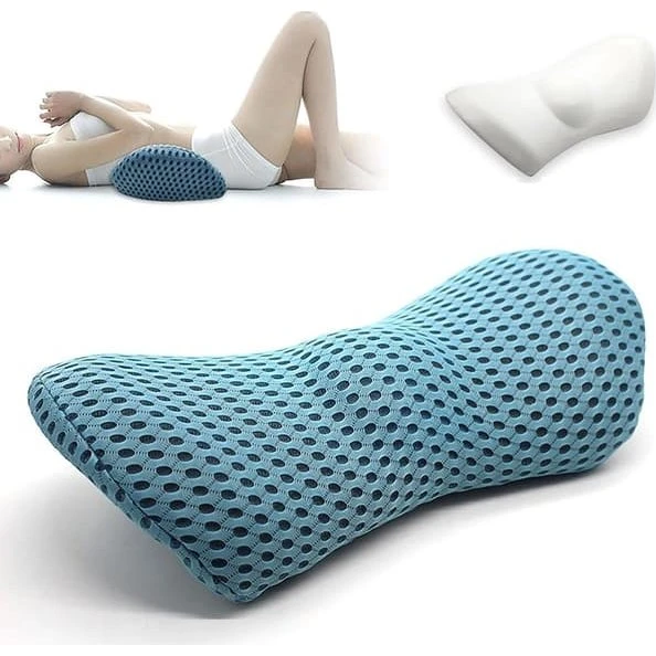 Ergonomisk Lændepude i Memory Foam - Sort