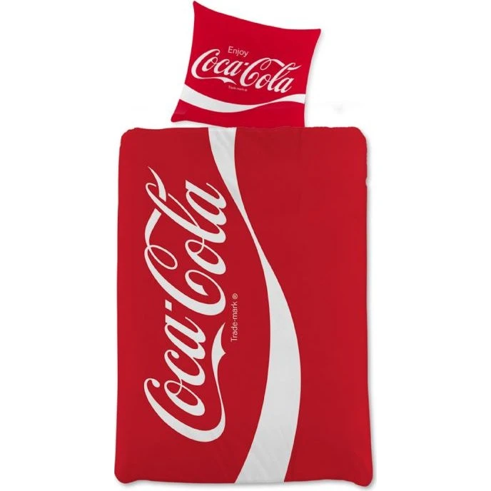 Coca-Cola sengesæt 140x200 cm – vendbar bomuld