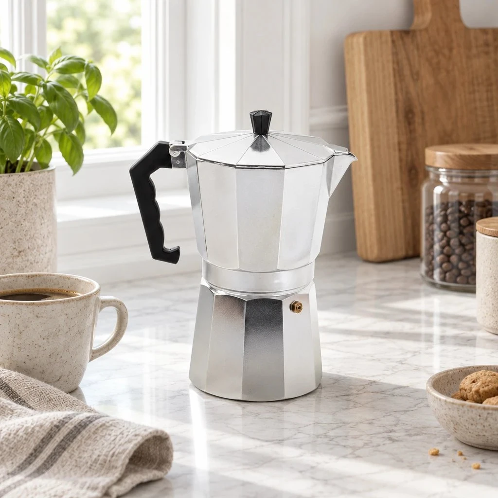 Bovari Aluminium Espressokande - 300 ml / 6 kopper