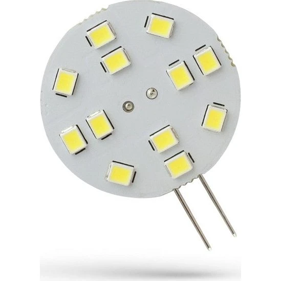 Spectrum 2W G4 LED pære - 12V, 30mm, kold hvid