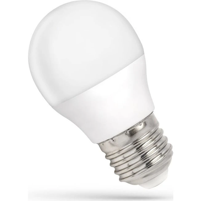 6W LED kronepære G45 E27 - Matteret glas, kold hvid