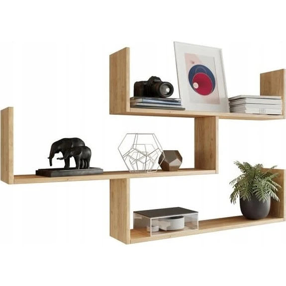 Theta Artisan Oak vægmonteret bogreol
