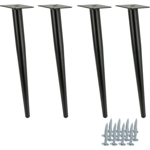 Szpilka Møbelben, skrå stift, sort, 40 cm