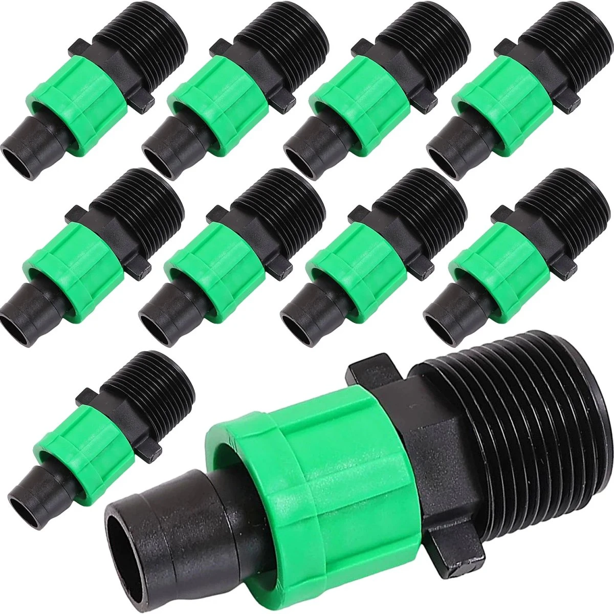 MAMUTH 10 stk. Drypslangekobling 17mm med 3/4" udvendigt gevind