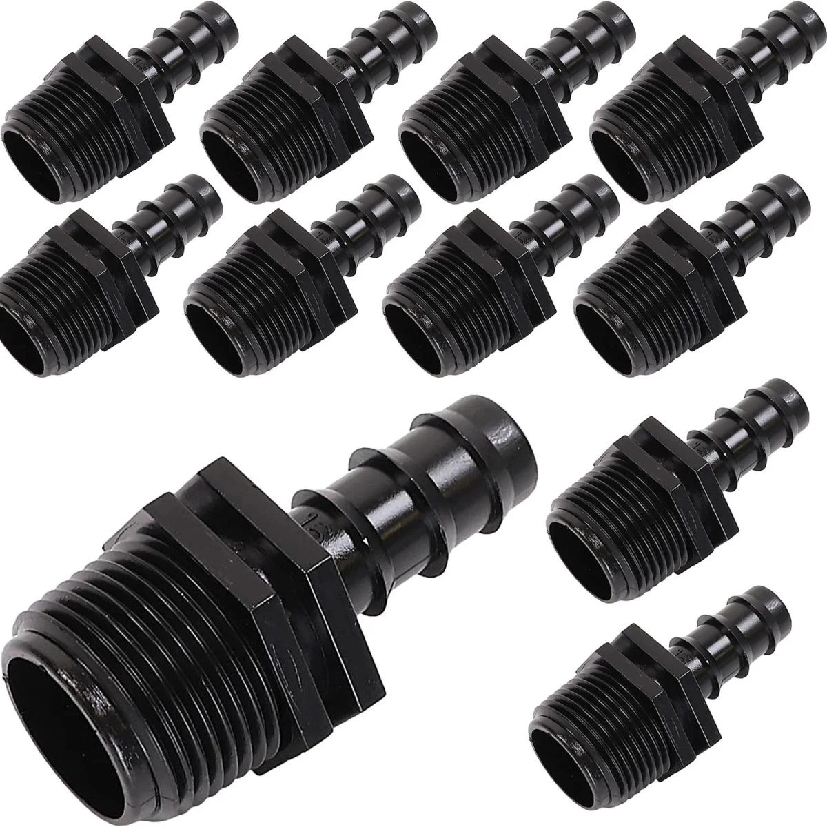 MAMUTH Forbindelsesstykker 16 mm med 3/4" udvendigt gevind (10 stk.)