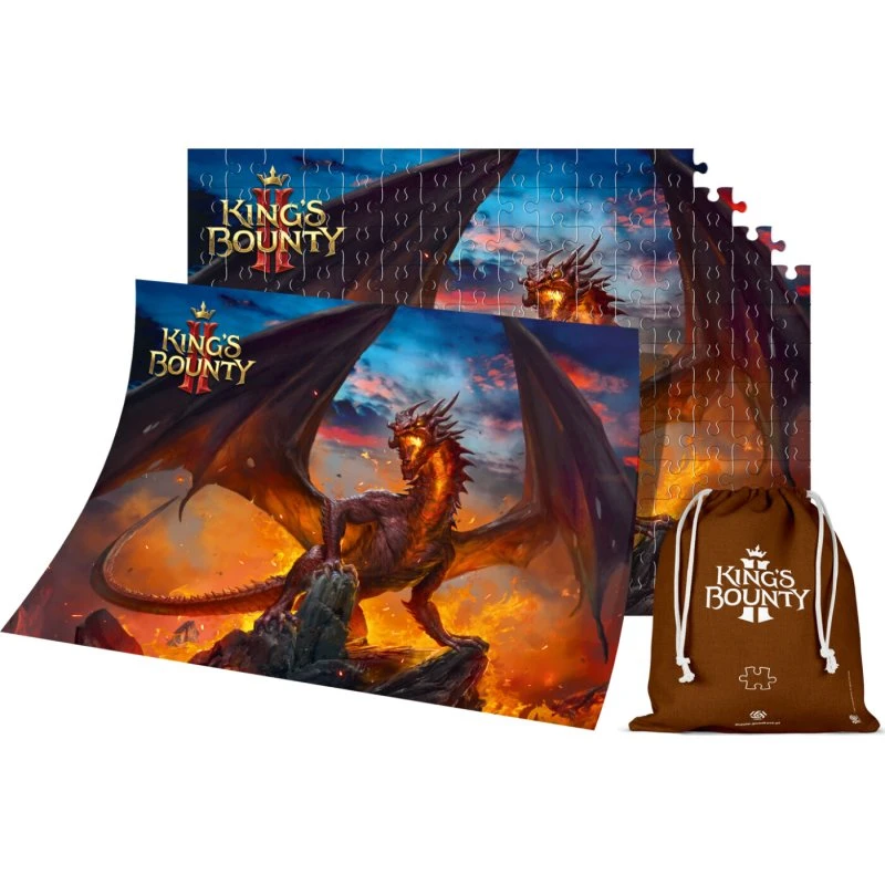 King's Bounty II Puslespil 1000 brikker – Drage (inkl. plakat)