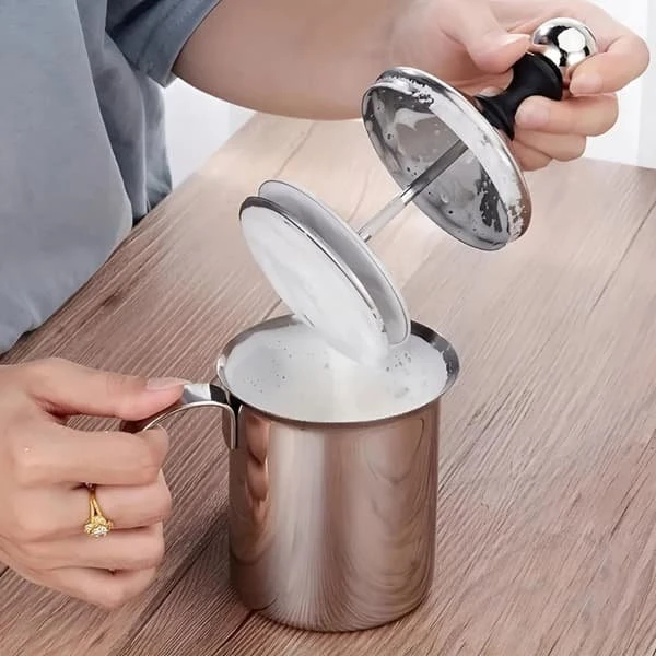 BRUNBESTE Mælkeskummer 400ml BB-2216 i rustfrit stål
