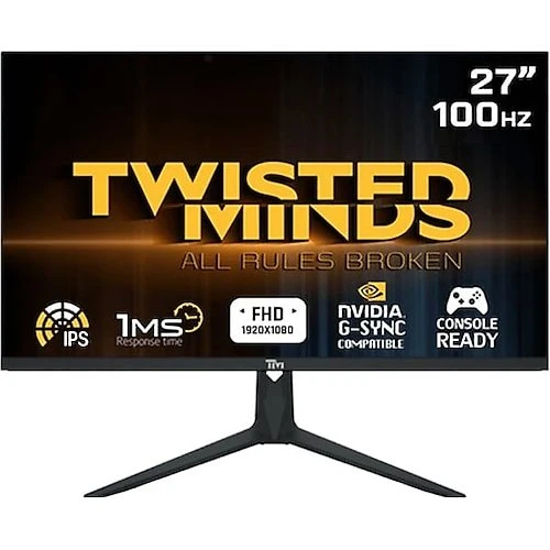 Twisted Minds 27" FHD Gaming Monitor – 100Hz, 1ms, IPS