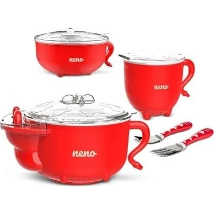 Neno Mucca Termo Spisesæt til Baby (BPA-fri)