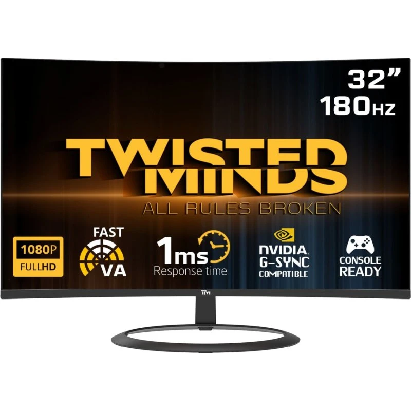Twisted Minds Curve 32" FHD 180Hz Gaming Monitor