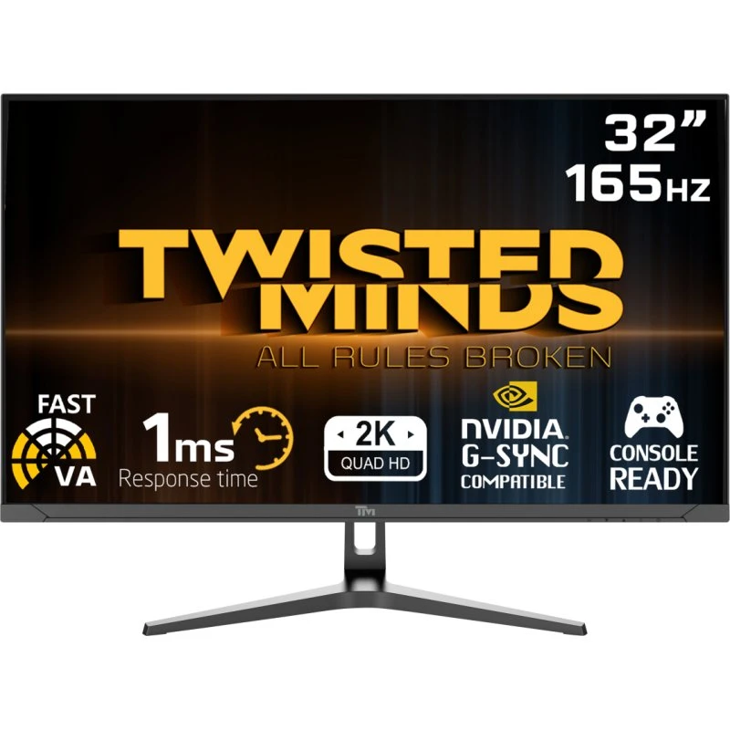 Twisted Minds 32" Gaming Monitor – 32" QHD/FHD 165–180Hz