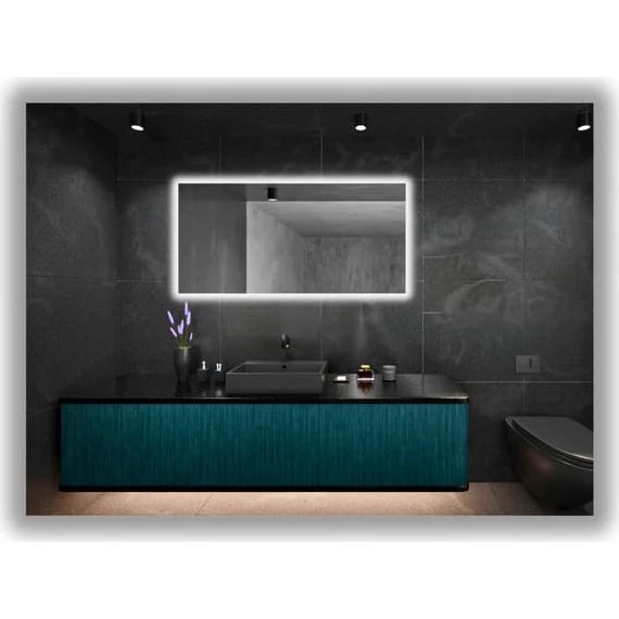 JM-Glass LED-baggrundsbelyst spejl 105x60 IP65 vandtæt