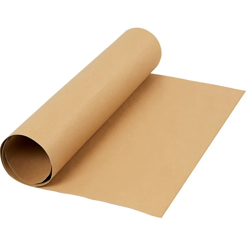 Læderpapir lys brun 350 g – 50×100 cm rulle