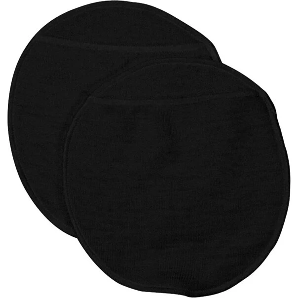 Joha ammeindlæg uld/silke, sort, 2 stk (S/M eller M/L)