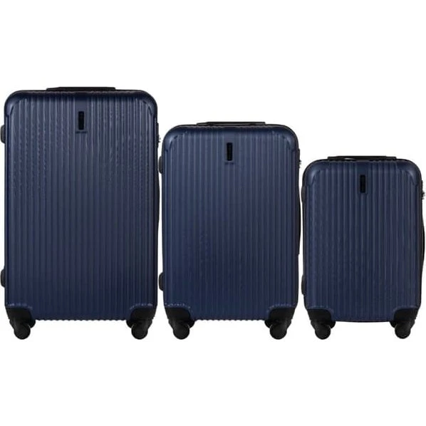 WINGS EGRET Kuffertsæt i ABS+ (S, M, L) med 4 hjul