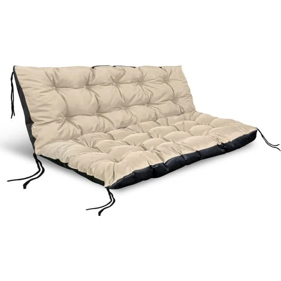 Sæt havepuder til pallebænk 120/80 + 120/40 cm - Beige