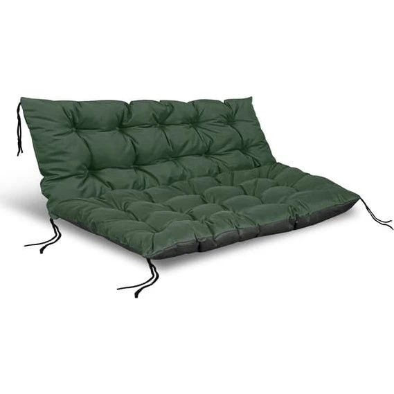 Havepudesæt til pallebænk 120/80 + 120/40 cm - Grøn vandtæt
