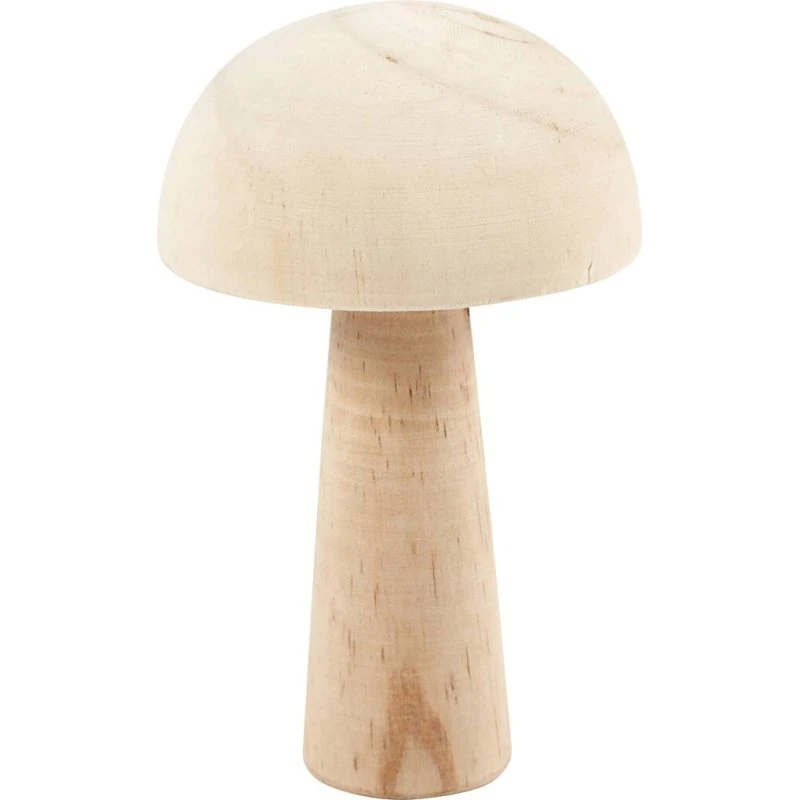 Træpaddehat 14 cm – lys dekorationssvamp
