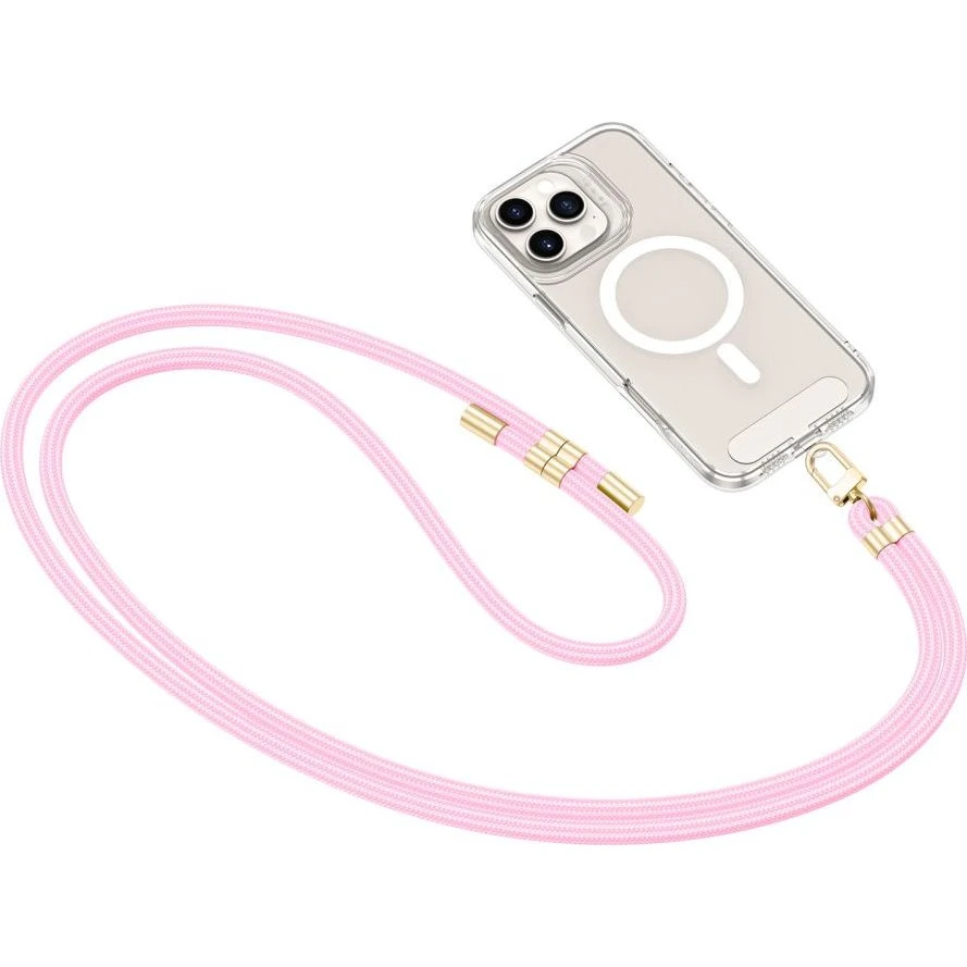 Tech-Protect C7S Rope Crossbody Rem - Pink/Guld