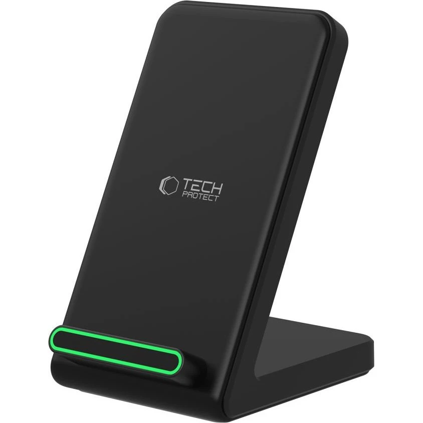 Tech-Protect QI15W-A40 Trådløs Oplader - 15W - Sort